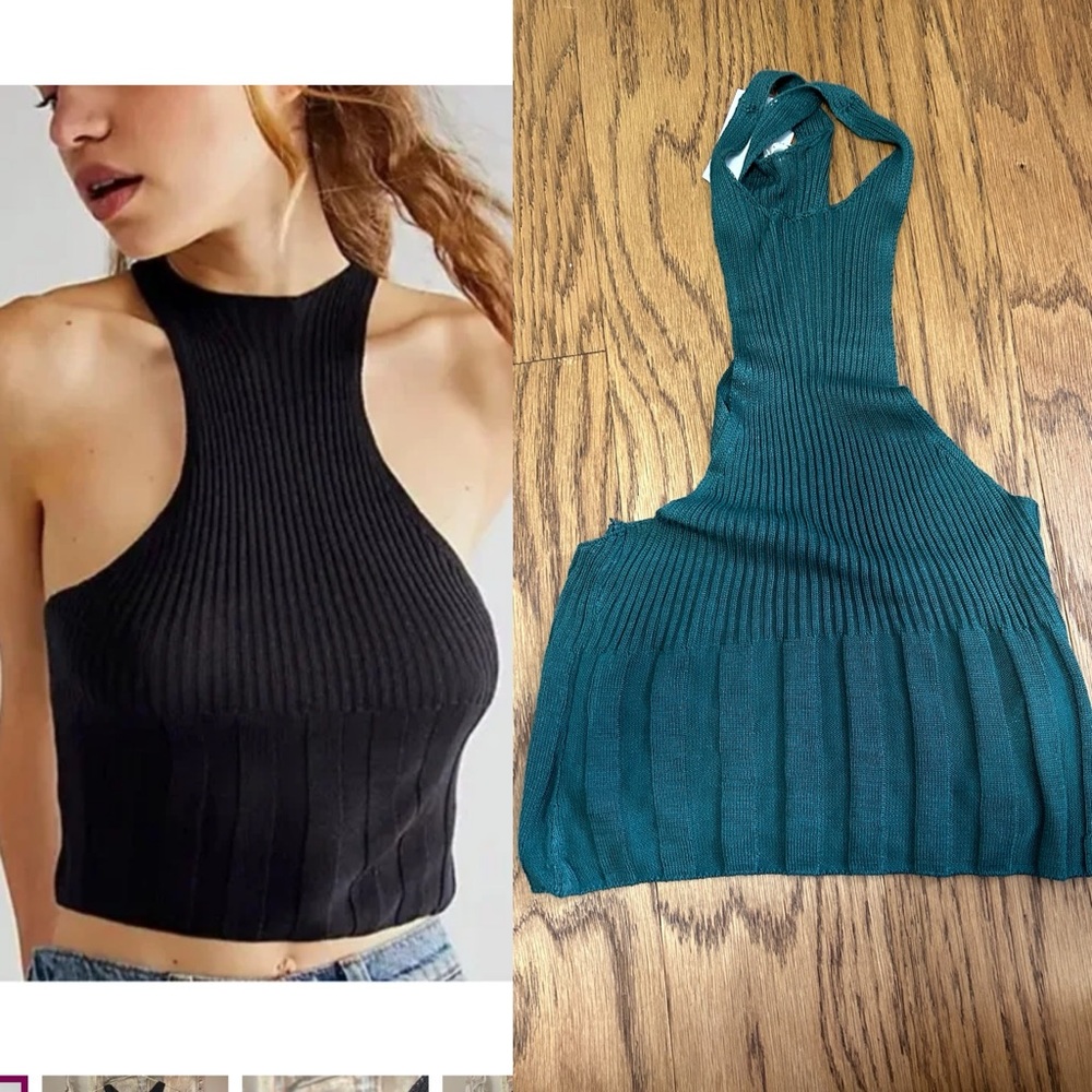 4/$25 free people knit tank top NWOT
